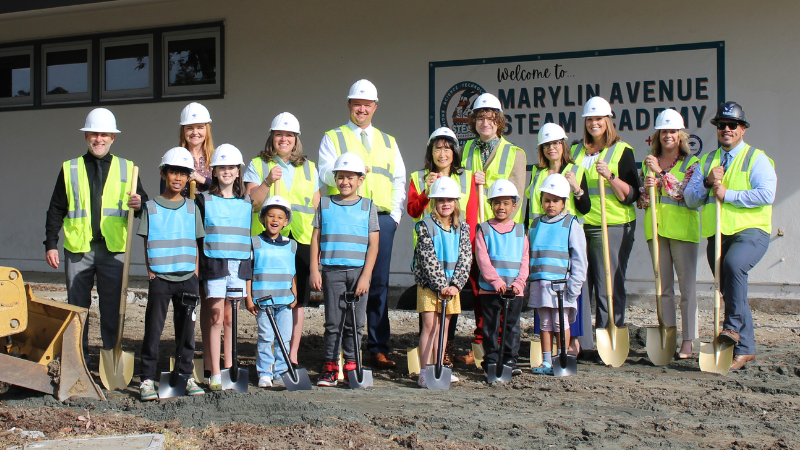 Groundbreaking Ceremony with Students and Staff